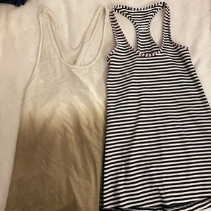 2 lululemon tank tops size 4!